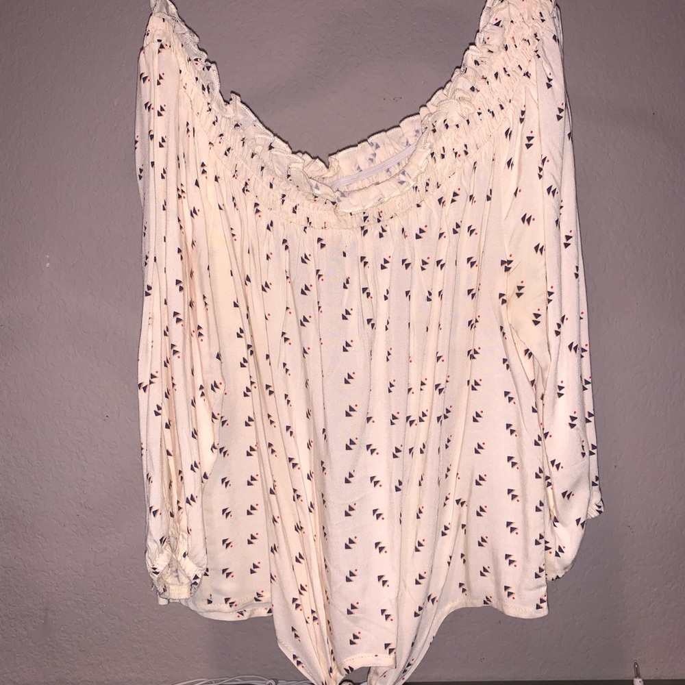 Off the shoulder tribal top